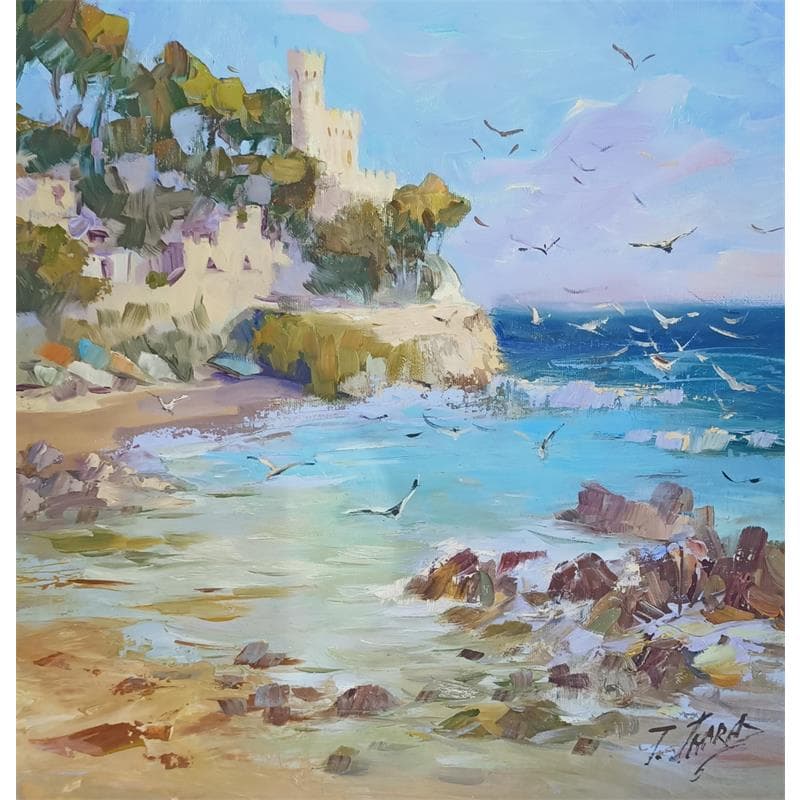 Peinture tossa de mar par Jmara Tatiana | Tableau Figuratif Paysages Huile