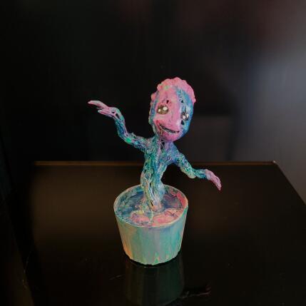 Sculpture Groot dancing 2 par Shenoda | Sculpture Pop-art Graffiti, Résine Icones Pop