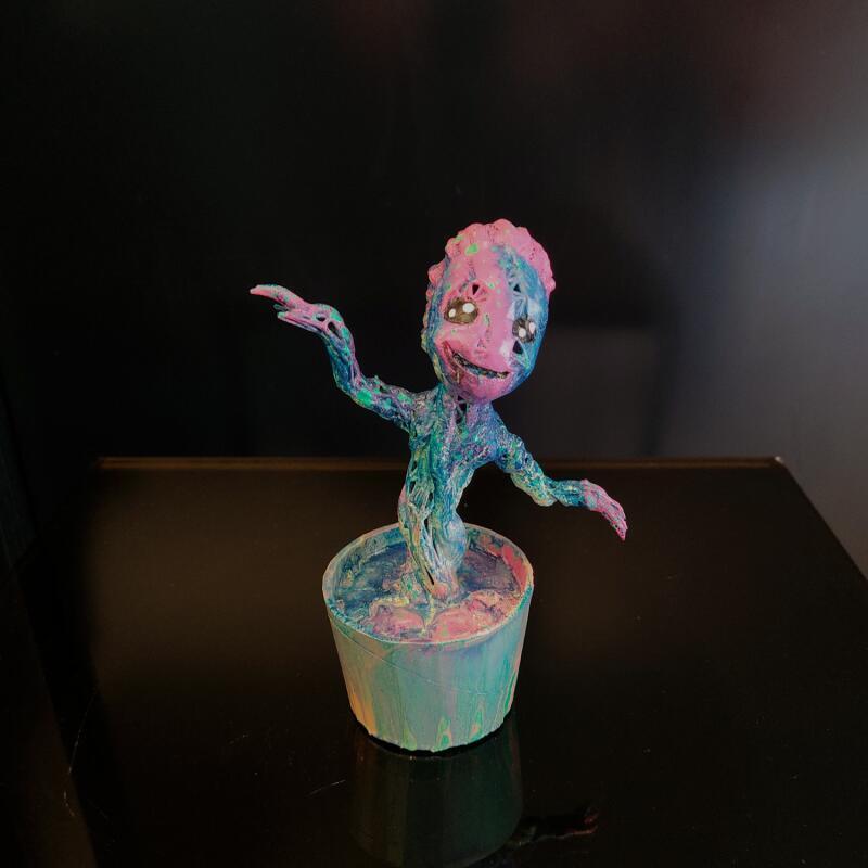 Escultura Groot dancing 2 por Shenoda | Escultura Pop art Iconos pop Graffiti Resina