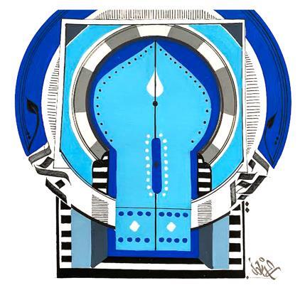 Peinture Alger par Nitram Joke | Tableau Street Art Acrylique, Encre Architecture, Paysages, Urbain