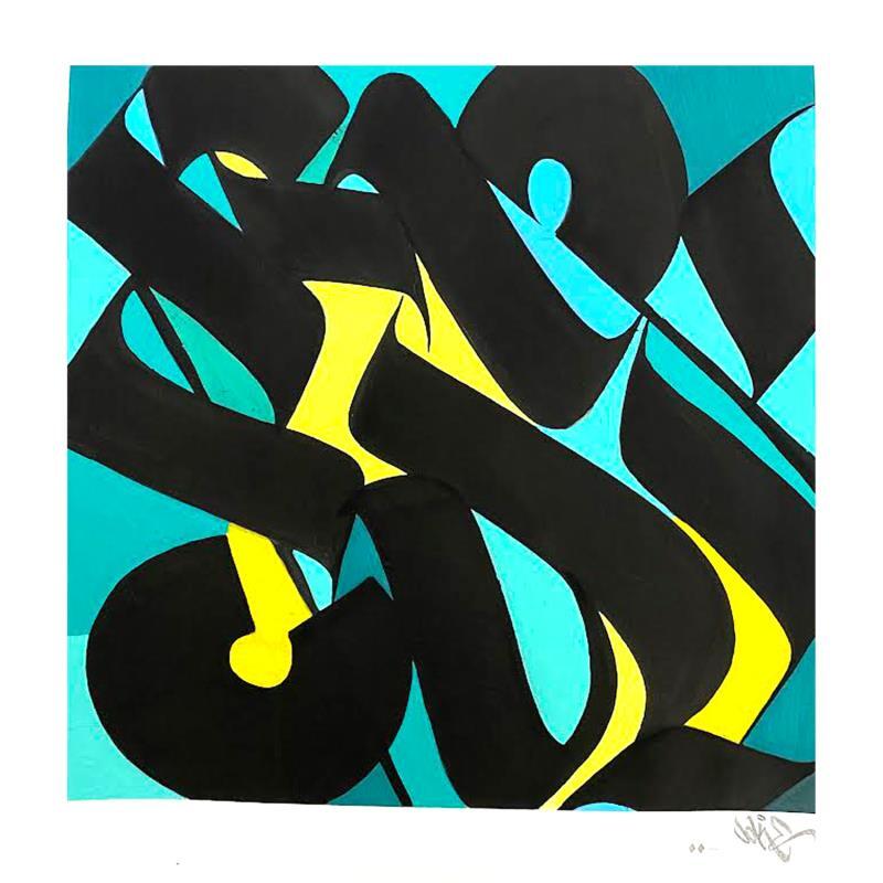 Peinture Flow par Nitram Joke | Tableau Street Art Urbain Acrylique Encre