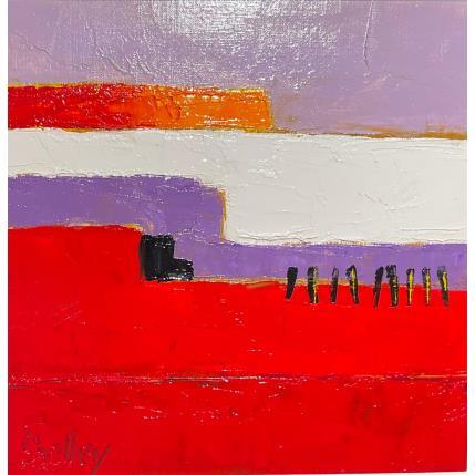 Peinture Espiègle par Shelley | Tableau Abstrait Huile