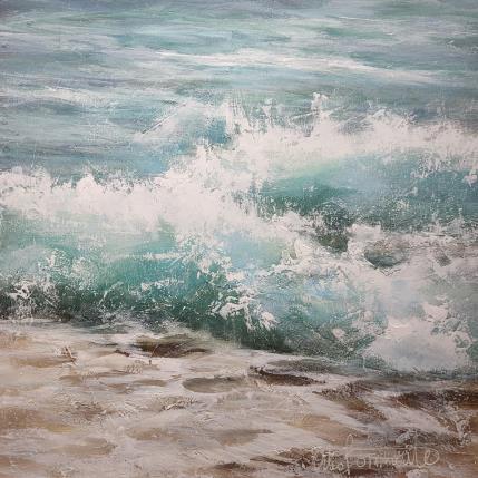 Peinture Lagon par Ortis-Bommarito Nicole | Tableau Figuratif Acrylique Marine