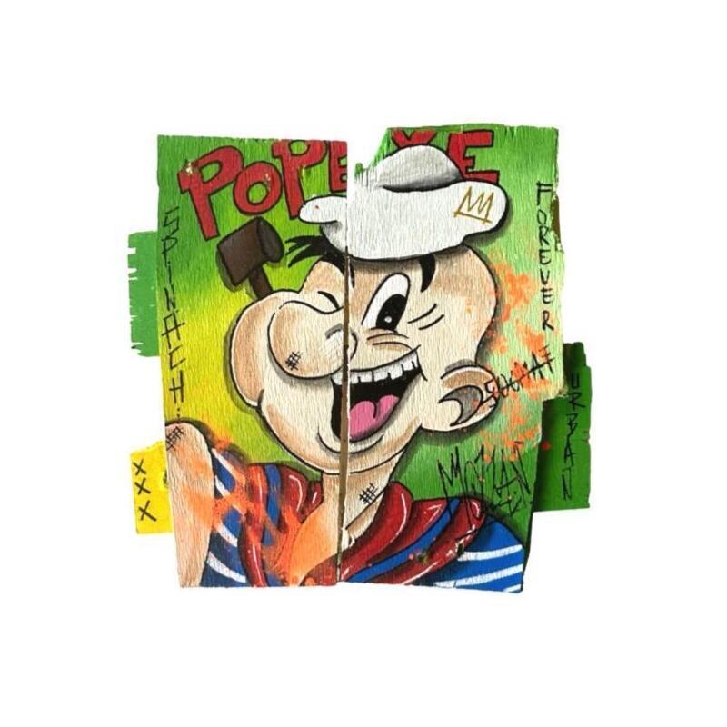 Painting POP by Molla Nathalie  | Painting Pop-art Pop icons Wood Acrylic Posca