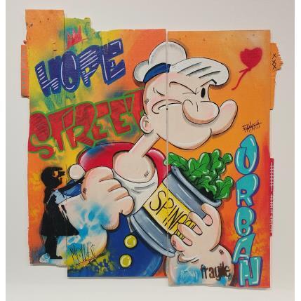 Peinture Spinach par Molla Nathalie  | Tableau Pop-art Acrylique, Bois, Posca Icones Pop
