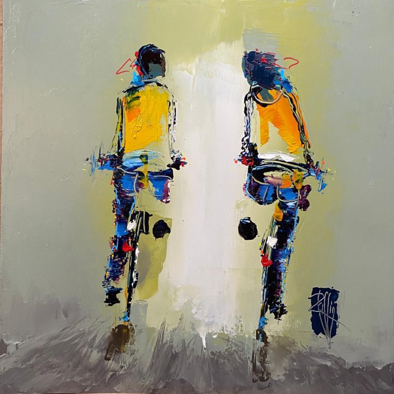 Painting Regard Complice  by Raffin Christian | Painting Figurative Life style Oil