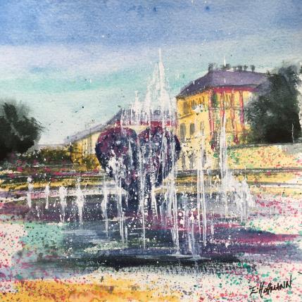 Gemälde Troyes 177 Les jets du coeur  von Hoffmann Elisabeth | Gemälde Figurativ Aquarell Pop-Ikonen, Urban