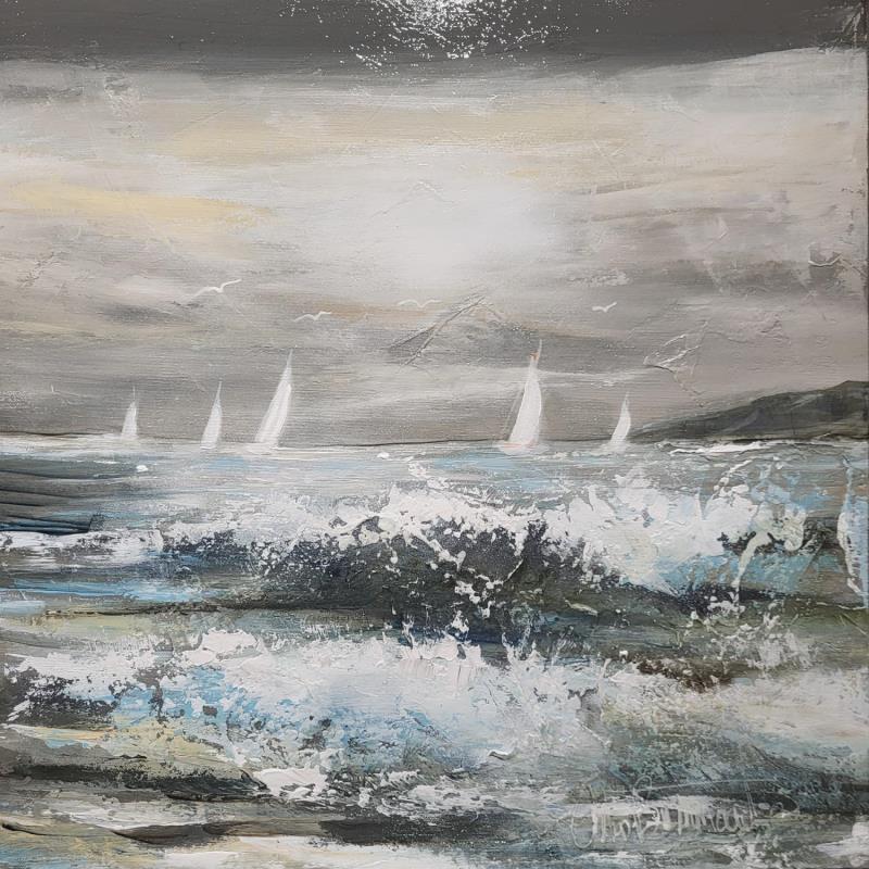 Painting Etrange by Ortis-Bommarito Nicole | Painting Figurative Marine Acrylic