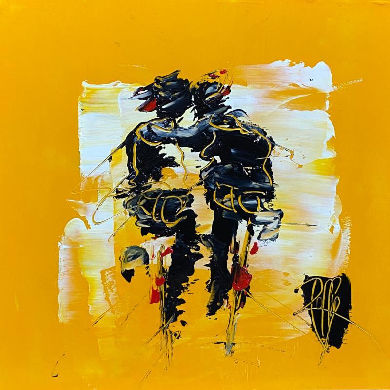 Peinture Câlin par Raffin Christian | Tableau Figuratif Scènes de vie Huile