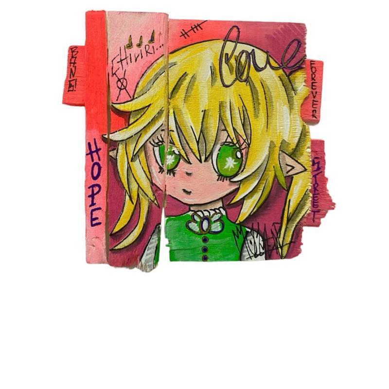 Painting Chiriri by Molla Nathalie  | Painting Pop-art Pop icons Wood Acrylic Posca