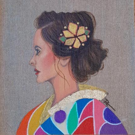 Peinture Rina par Rosângela | Tableau Figuratif Acrylique Portraits