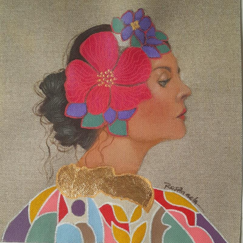 Peinture Scarlett par Rosângela | Tableau Figuratif Portraits Acrylique