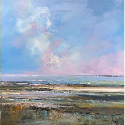 Peinture Crépuscule par Dessein Pierre | Tableau Figuratif Huile Marine