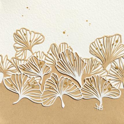Peinture Gingko par Atalanta Vanessa | Tableau  Carton, Collage, Papier Nature, Natures mortes, Paysages