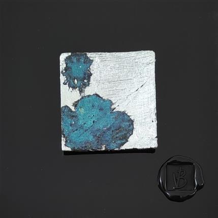 Painting Calgary by Bauquel Véronique | Painting Abstract Gluing, Silver leaf Minimalist