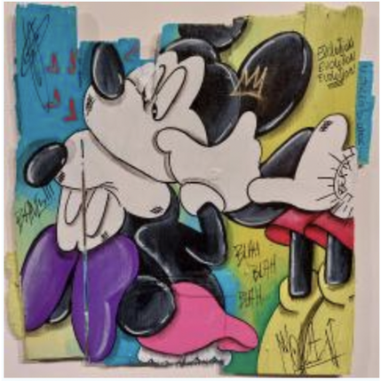 Pintura Amour por Molla Nathalie | Pintura Pop art Acrílico, Posca Iconos pop