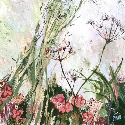 Painting Jardin de bohème by Bertre Flandrin Marie-Liesse | Painting Figurative Acrylic Landscapes, Nature