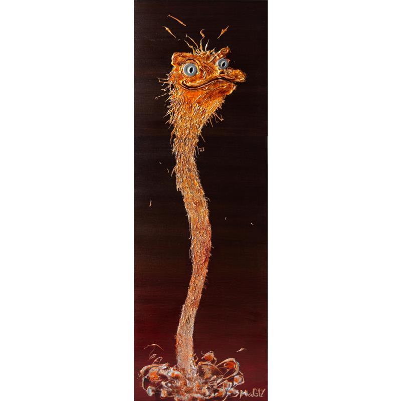 Painting Orgueillus by Moogly | Painting Raw art Acrylic, Pigments, Resin Animals