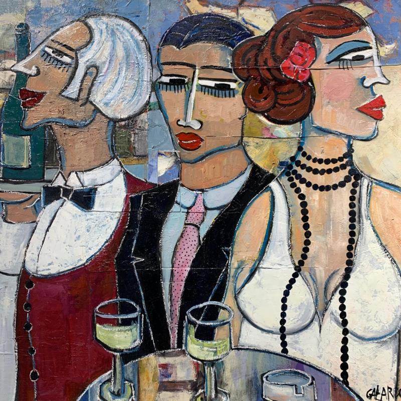 Painting La reunion by Garcia Gallardo Mercedes | Painting Figurative Oil