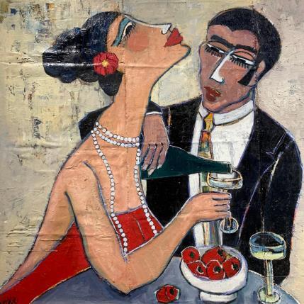 Peinture Una cita par Garcia Gallardo Mercedes | Tableau Figuratif Huile