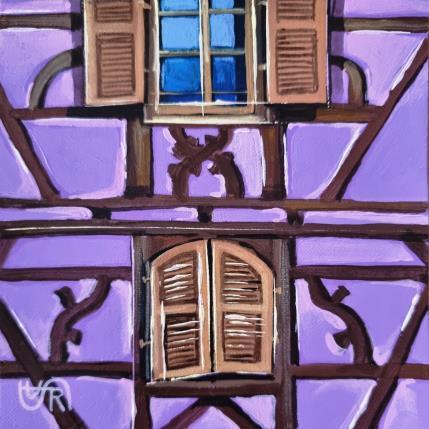 Painting Violet by Rasa | Painting Figurative Acrylic Urban