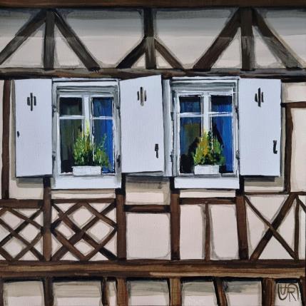 Peinture White par Rasa | Tableau Figuratif Acrylique Urbain