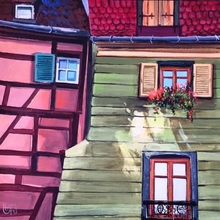 Peinture Sun games par Rasa | Tableau Figuratif Acrylique Urbain