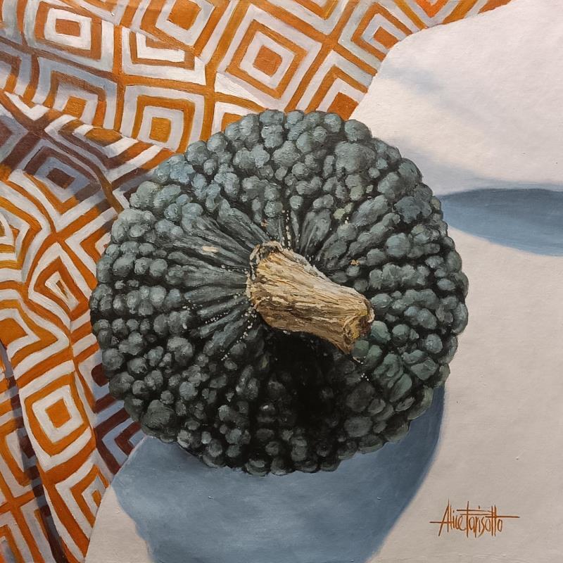 Pintura Zucca Marina di Chioggia por Parisotto Alice | Pintura Figurativo Naturaleza Naturalezas muertas Aceite