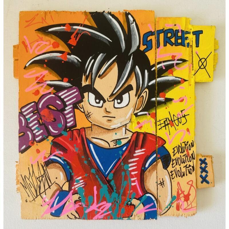 Peinture Dimension par Molla Nathalie  | Tableau Pop-art Icones Pop Bois Acrylique Posca