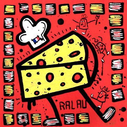 Painting Mister cheese by Ralau | Painting Raw art Acrylic, Posca Life style