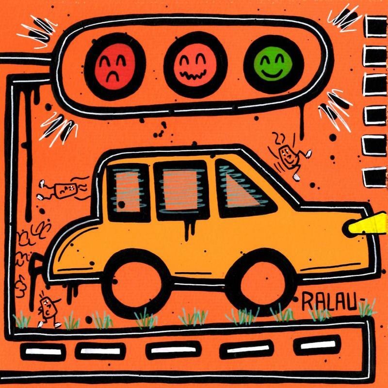 Painting Bad road by Ralau | Painting Raw art Life style Acrylic Posca