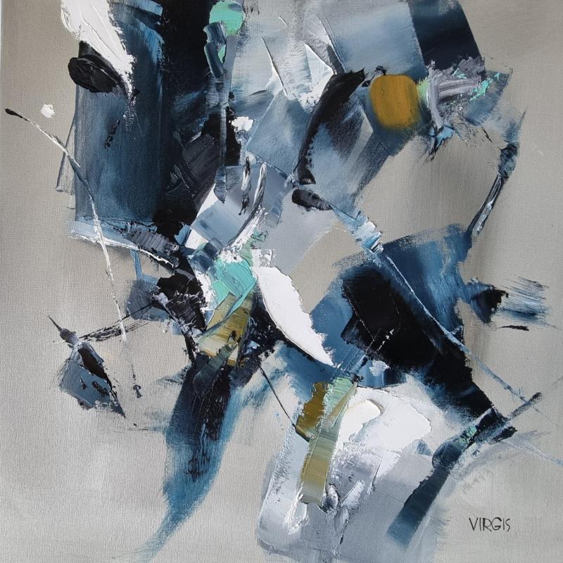 Painting Fragile by Virgis | Painting Abstract Minimalist Oil