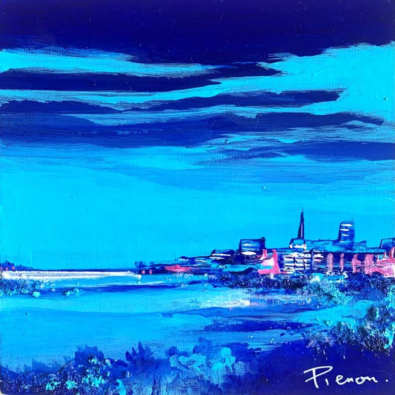 Painting Horizon  by Pienon Cyril | Painting Abstract Landscapes Acrylic Sand