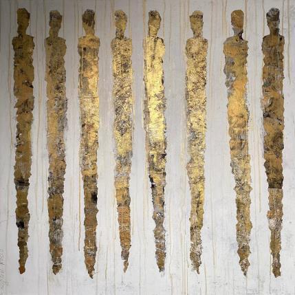 Painting Symphonie d'ostia by Rocco Sophie | Painting Raw art Acrylic, Gluing, Sand