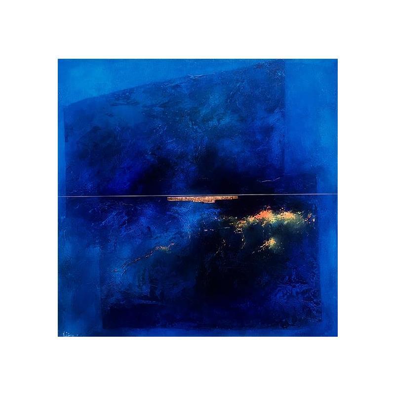 Peinture Abstraction # 1934 par Hévin Christian | Tableau Abstrait Minimaliste Huile Acrylique Pastel