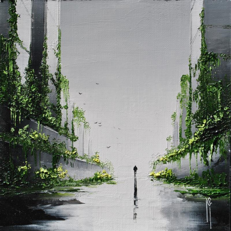 Peinture Dédale végétal par Galloro Maurizio | Tableau Figuratif Urbain Huile