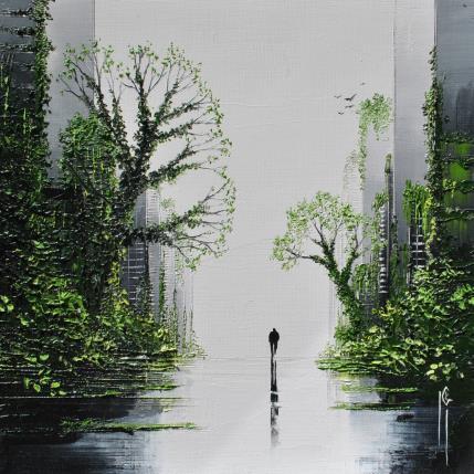 Peinture Ballet végétal par Galloro Maurizio | Tableau Figuratif Huile Urbain