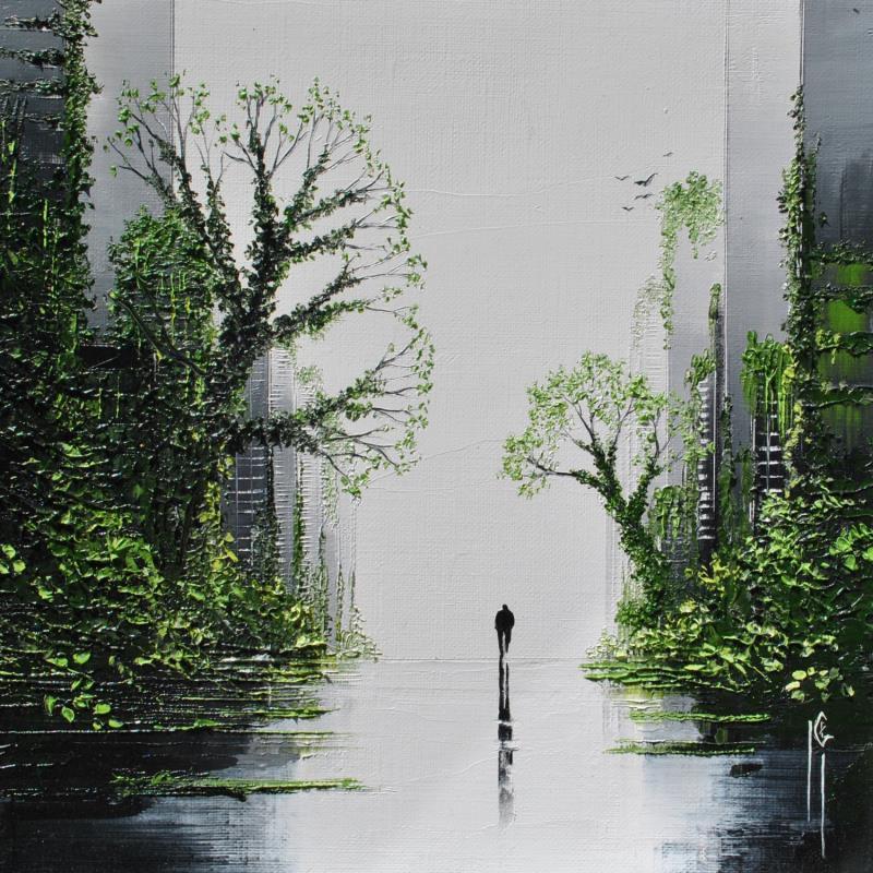 Painting Ballet végétal by Galloro Maurizio | Painting Figurative Urban Oil