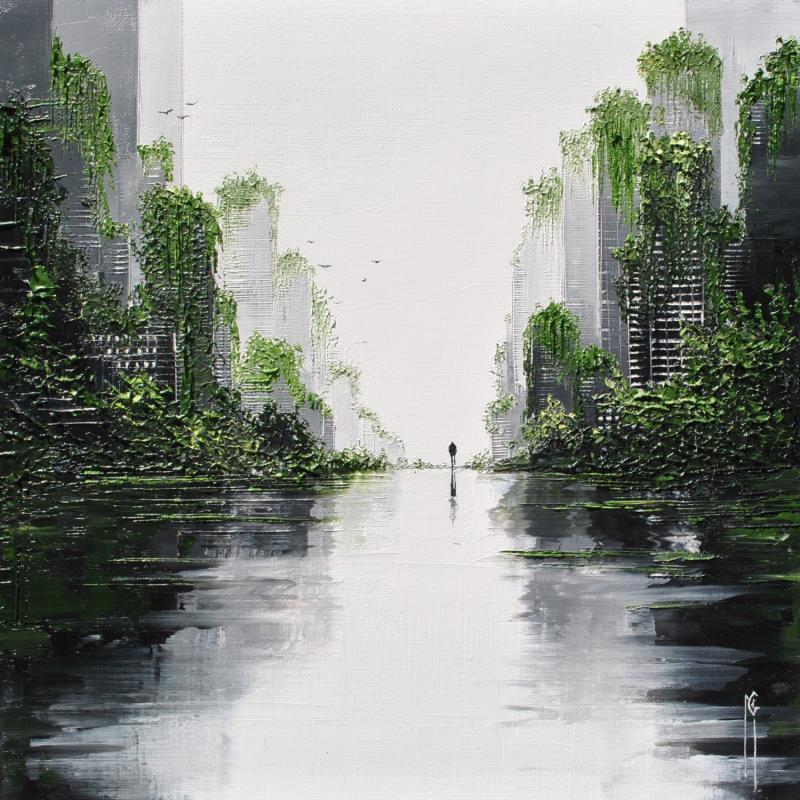 Painting Renouveau végétal by Galloro Maurizio | Painting Figurative Urban Oil