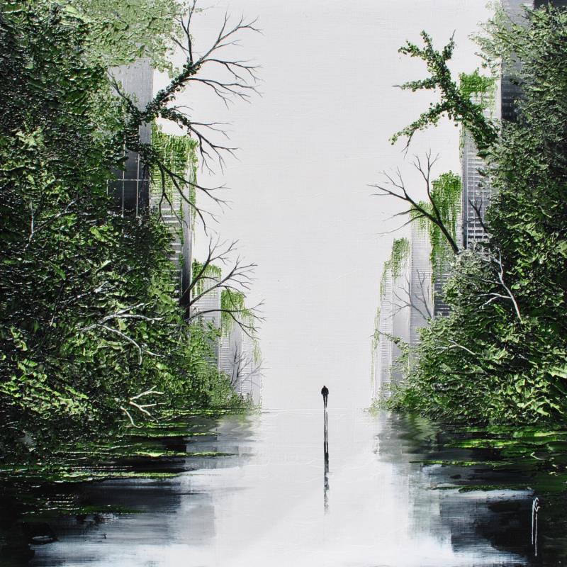 Painting Ecume végétale by Galloro Maurizio | Painting Figurative Urban Oil