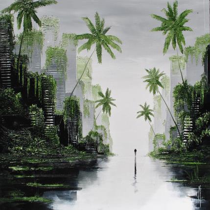 Painting Les brumes de demain by Galloro Maurizio | Painting Figurative Oil Urban