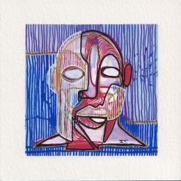 Painting anatomie emotionnelle  by Detovart | Painting Figurative Acrylic Portrait