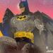 Peinture Batman Dark par Lemoine Mael | Tableau Pop-art Icones Pop Graffiti Acrylique