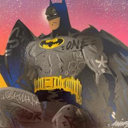 Peinture Batman Dark par Lemoine Mael | Tableau Pop-art Acrylique, Graffiti Icones Pop