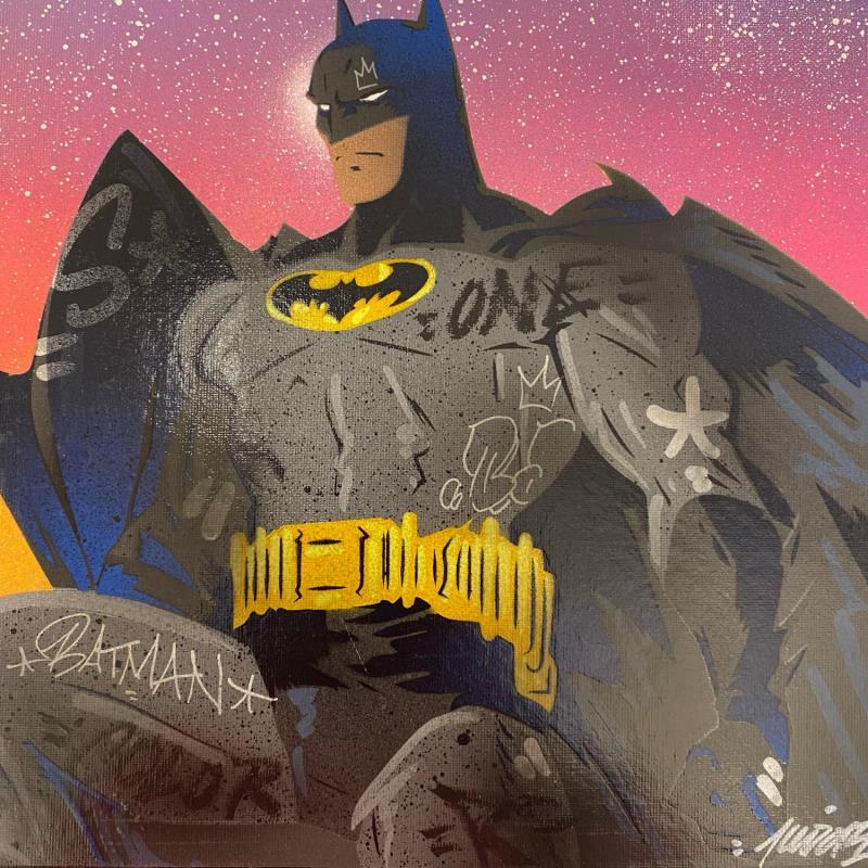 Peinture Batman Dark par Lemoine Mael | Tableau Pop-art Icones Pop Graffiti Acrylique