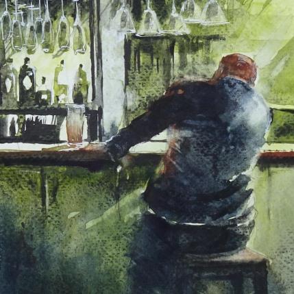 Painting En pleine reflexion  by Abbatucci Violaine | Painting Figurative Watercolor