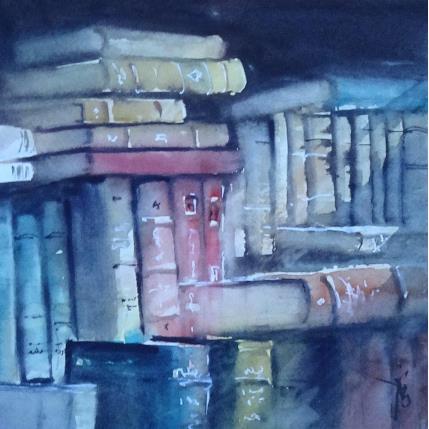 Painting Des tas d'histoires by Abbatucci Violaine | Painting Figurative Watercolor Pop icons