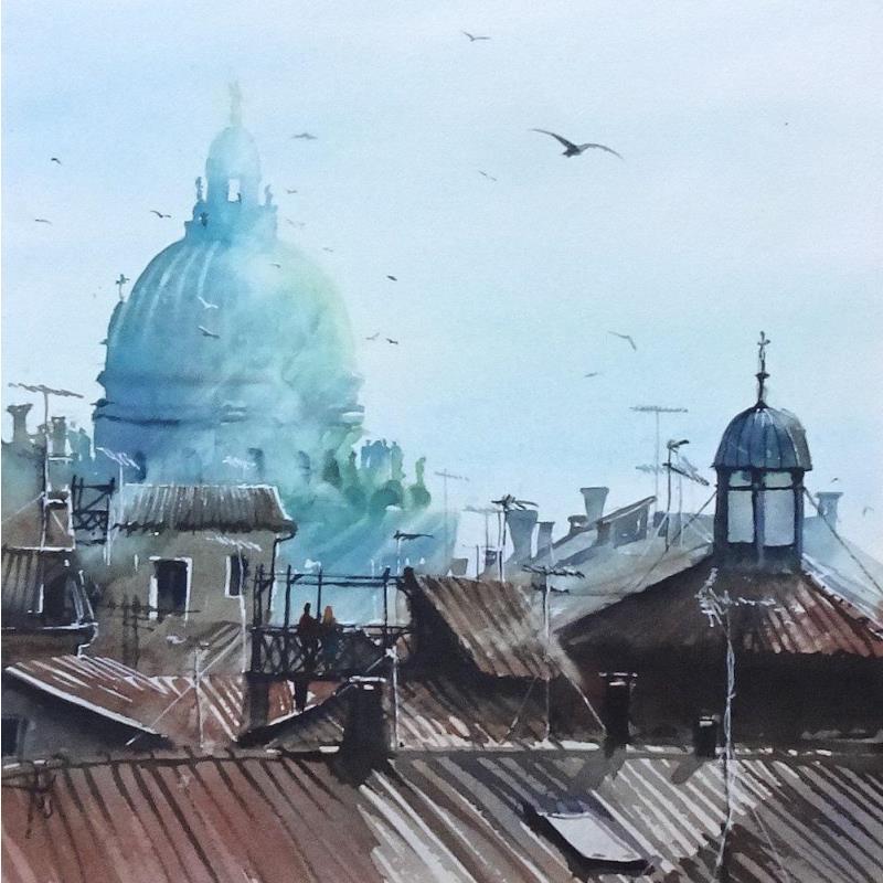 Peinture Aux premières loges par Abbatucci Violaine | Tableau Figuratif Aquarelle