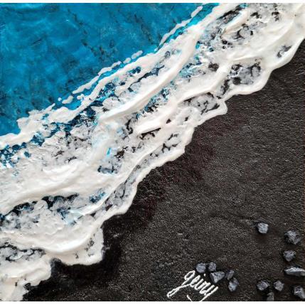 Painting Punalu'u Hawaien by Geiry | Painting Subject matter Acrylic, Marble powder, Pigments Marine, Nature