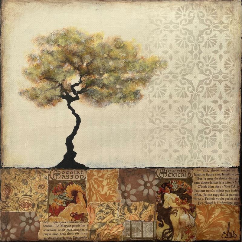 Painting sérénité 28 by Blais Delphine | Painting Raw art Nature Acrylic Gluing